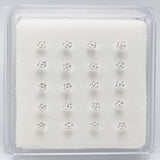 925 Sterling Silver Rose Flower Nose Pin Rings Studs