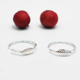 20pcs 925 Sterling Silver Nose Ring 22G Leaf Shape Nose Hoop Piercing Jewelry
