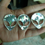 (20pcs/lot) Alien Head Acrylic DIY Accessories Retro Jewelry Customization