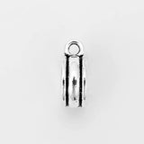 20pcs Antique Silver Slider Spacer Bails Charms for 6mm Round Leather Jewelry