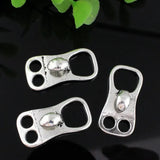 20pcs Antique Silver Fold Over Lobster Clasp Jewelry Accessory Parts
