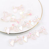 20pcs Bowknot Shape Acrylic Beads Jewelry Making DIY Phone Chain Accessories
