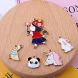 20pcs Cartoon Animal Charm Alloy Pendant for DIY Jewelry
