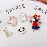 20pcs Cartoon Animal Charm Alloy Pendant for DIY Jewelry