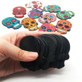 20pcs Sugar Skull Halloween Charms for Jewelry Making Calavera Skeleton Acrylic