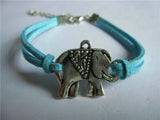 20pcs/lot Elephant Sister Bangle Rudder Leather Bracelets