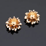20pcs Copper Flower Bead Caps Variety of Styles Filigree Caps DIY Jewelry Making