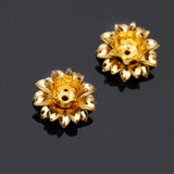20pcs Copper Flower Bead Caps Variety of Styles Filigree Caps DIY Jewelry Making