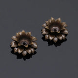 20pcs Copper Flower Bead Caps Variety of Styles Filigree Caps DIY Jewelry Making