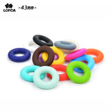 20pcs Donut Loose Silicone Beads Safe for Teething Toys