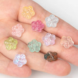 20pcs Czech Glass Flower Spacer Beads Plum Blossom Crystal for DIY Jewelry