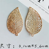 20pcs Leaf Hollow Leaves Charms Pendant For Wedding Jewelry
