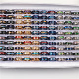 Multicolor Shell Stainless Steel Rings Mix Style Wedding Party Finger Jewelry