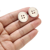 20pcs Stainless Steel Stud Earrings Wedding Party Rings Gift