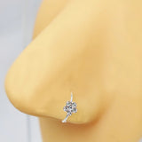 20pcs Flower Nose Ring Septum Rings 925 Silver Piercing Jewelry
