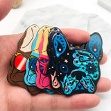 20pcs French Bulldog Pug Dog Acrylic Charms for Jewelry Making