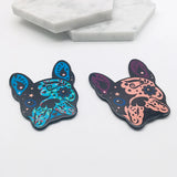 20pcs French Bulldog Pug Dog Acrylic Charms for Jewelry Making