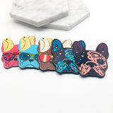 20pcs French Bulldog Pug Dog Acrylic Charms for Jewelry Making