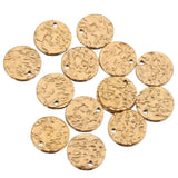 20pcs Stainless Steel Round Charms Blank Coin Beads DIY Necklace Bracelet