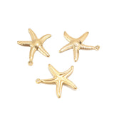 20pcs Gold/Silver Stainless Steel Starfish Sea Star Charms DIY Jewelry Making