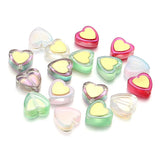 20pcs Golden Lampwork Beads Glazed Butterfly Flower Jewelry Making DIY