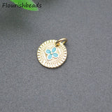 20pcs Good Nickel Plated Flower Charms Pendants for Diy Jewelry Bracelet