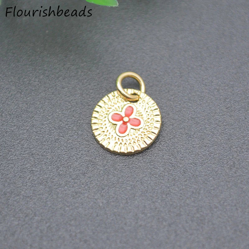 20pcs Good Nickel Plated Flower Charms Pendants for Diy Jewelry Bracelet