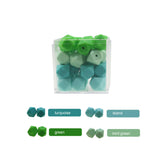 20pcs 17mm Hexagon Silicone Beads for Teething Necklace Making