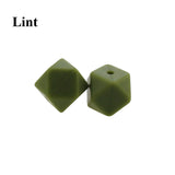 20pcs 17mm Hexagon Silicone Beads for Teething Necklace Making