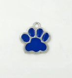 20pcs High Vintage Enamel Dog Paw Prints Charms Pendants