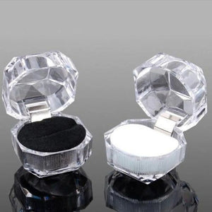 20pcs Acrylic Transparent Jewelry Box Wedding Packaging
