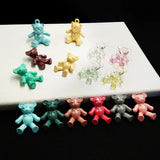 20pcs/lot Bear Charms Keychain Pendants Clothing Female N236