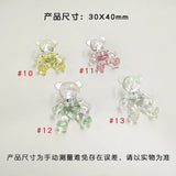 20pcs/lot Bear Charms Keychain Pendants Clothing Female N236