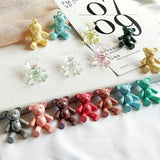 20pcs/lot Bear Charms Keychain Pendants Clothing Female N236