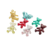 20pcs/lot Bear Charms Keychain Pendants Clothing Female N236