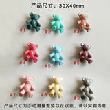 20pcs/lot Bear Charms Keychain Pendants Clothing Female N236