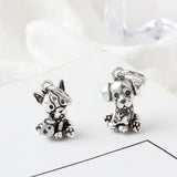 20pcs Metal Alloy Puppy Cat Pet European Pendants for Charms Bracelet DIY