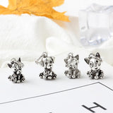 20pcs Metal Alloy Puppy Cat Pet European Pendants for Charms Bracelet DIY