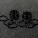 20pcs Metal Blank Keyring Keychain Split Ring DIY Key Chains Accessories