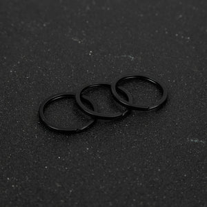 20pcs Metal Blank Keyring Keychain Split Ring DIY Key Chains Accessories