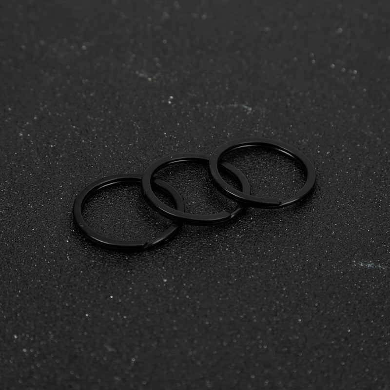 20pcs Metal Blank Keyring Keychain Split Ring DIY Key Chains Accessories