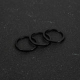 20pcs Metal Blank Keyring Keychain Split Ring DIY Key Chains Accessories