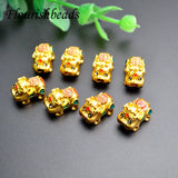 20pcs Enamel Pixiu Charms for DIY Red Rope Bracelet Jewelry Making