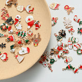 20pcs Christmas Pendants Charms Ornaments for Jewelry Making Xmas Tree Decor