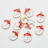 20pcs Christmas Pendants Charms Ornaments for Jewelry Making Xmas Tree Decor
