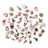 20pcs Christmas Pendants Charms Ornaments for Jewelry Making Xmas Tree Decor