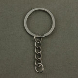20pcs Antique Bronze Key Rings 60mm Long Key Chains Split Rings KeyChains