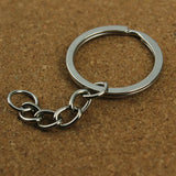 20pcs Antique Bronze Key Rings 60mm Long Key Chains Split Rings KeyChains
