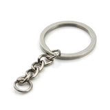20pcs Antique Bronze Key Rings 60mm Long Key Chains Split Rings KeyChains