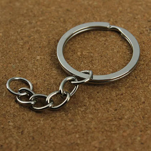 20pcs Antique Bronze Key Rings 60mm Long Key Chains Split Rings KeyChains